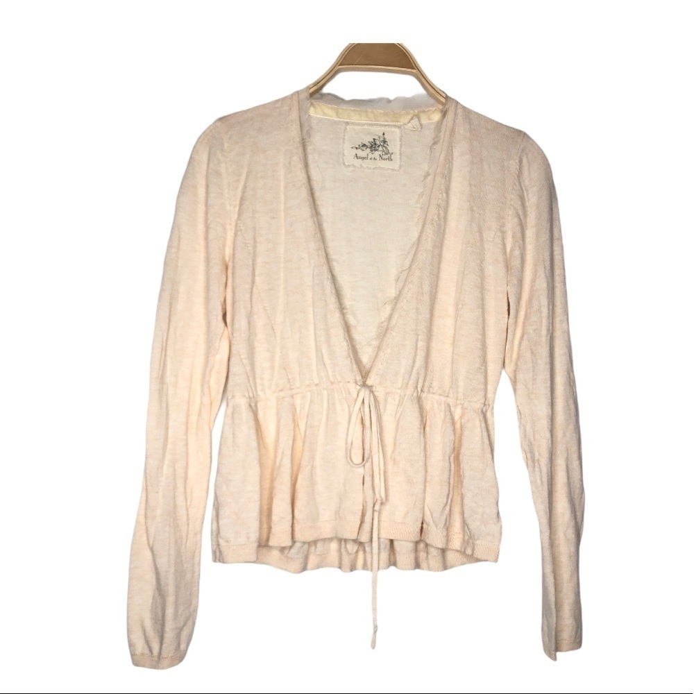 Angel of the North Tie String closure Women's Cardigan - Size Medium